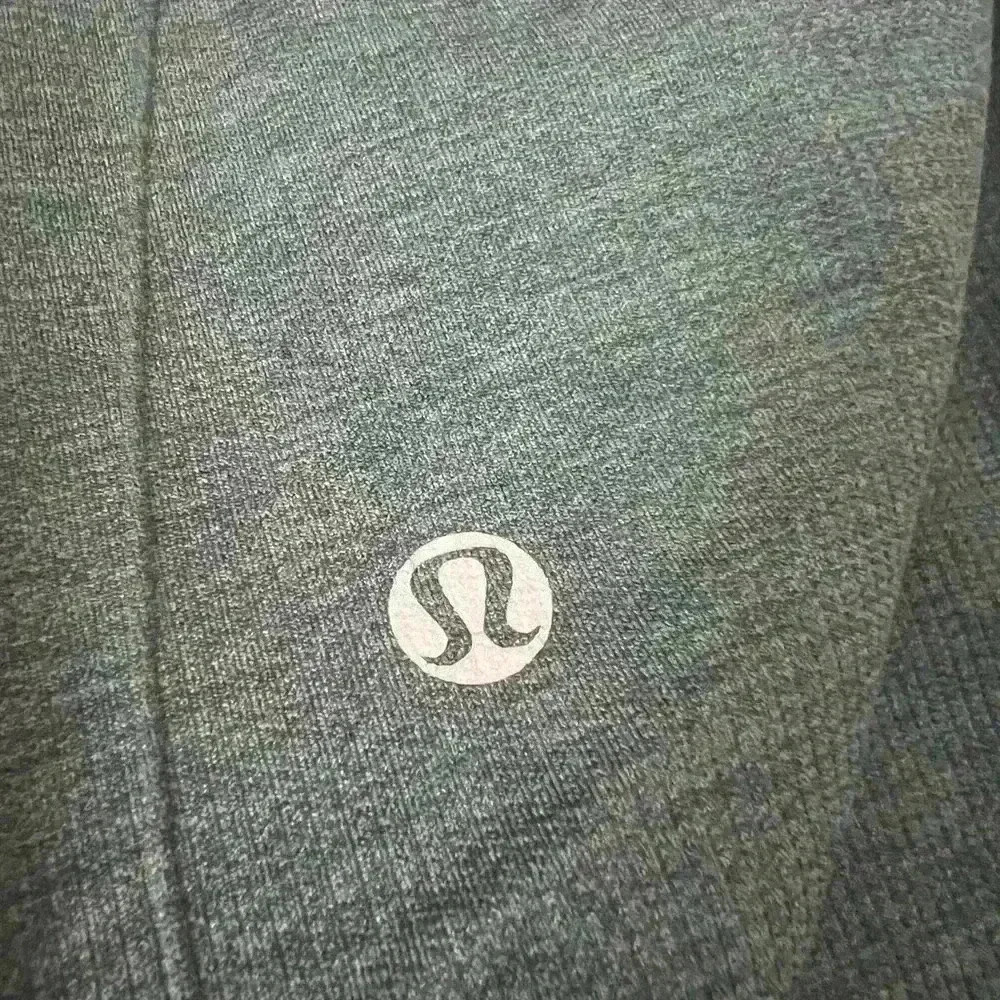 Lululemon In The Flow Cropped Leggings Green Womens Size 10 - Picture 4 of 6